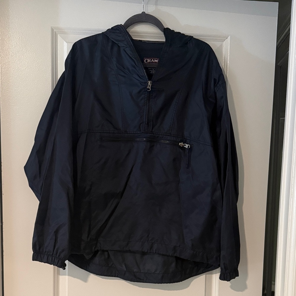 Champion Navy Hooded Pullover Windbreaker